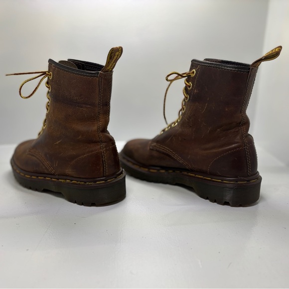 Dr. Martens 1460 8-Eye Aztec Crazy Horse Boot - Brown women’s size 5 - Picture 4 of 10
